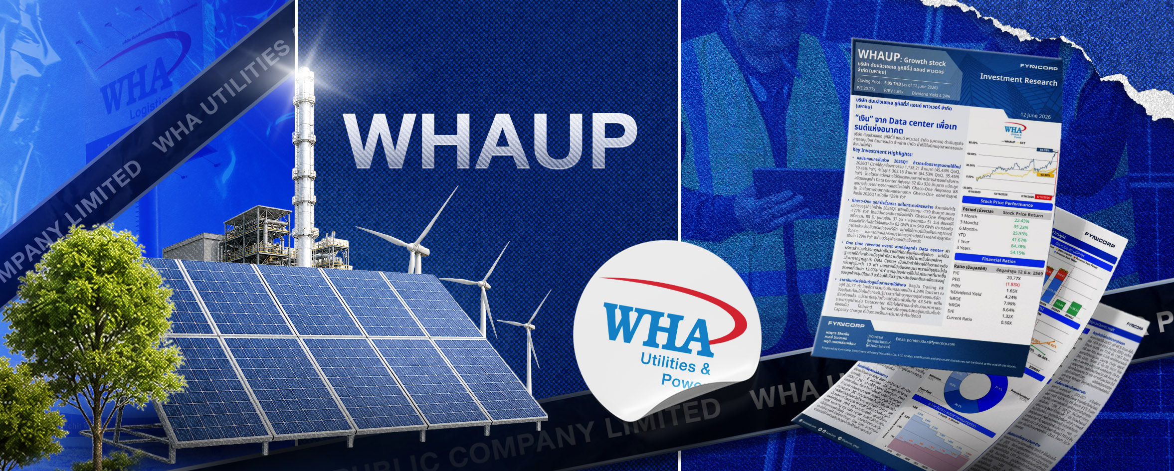 WHAUP “เงิน” จาก Data center  เพื่อเทรนด์แห่งอนาคต  [FynnCorp IAS Equity Research]